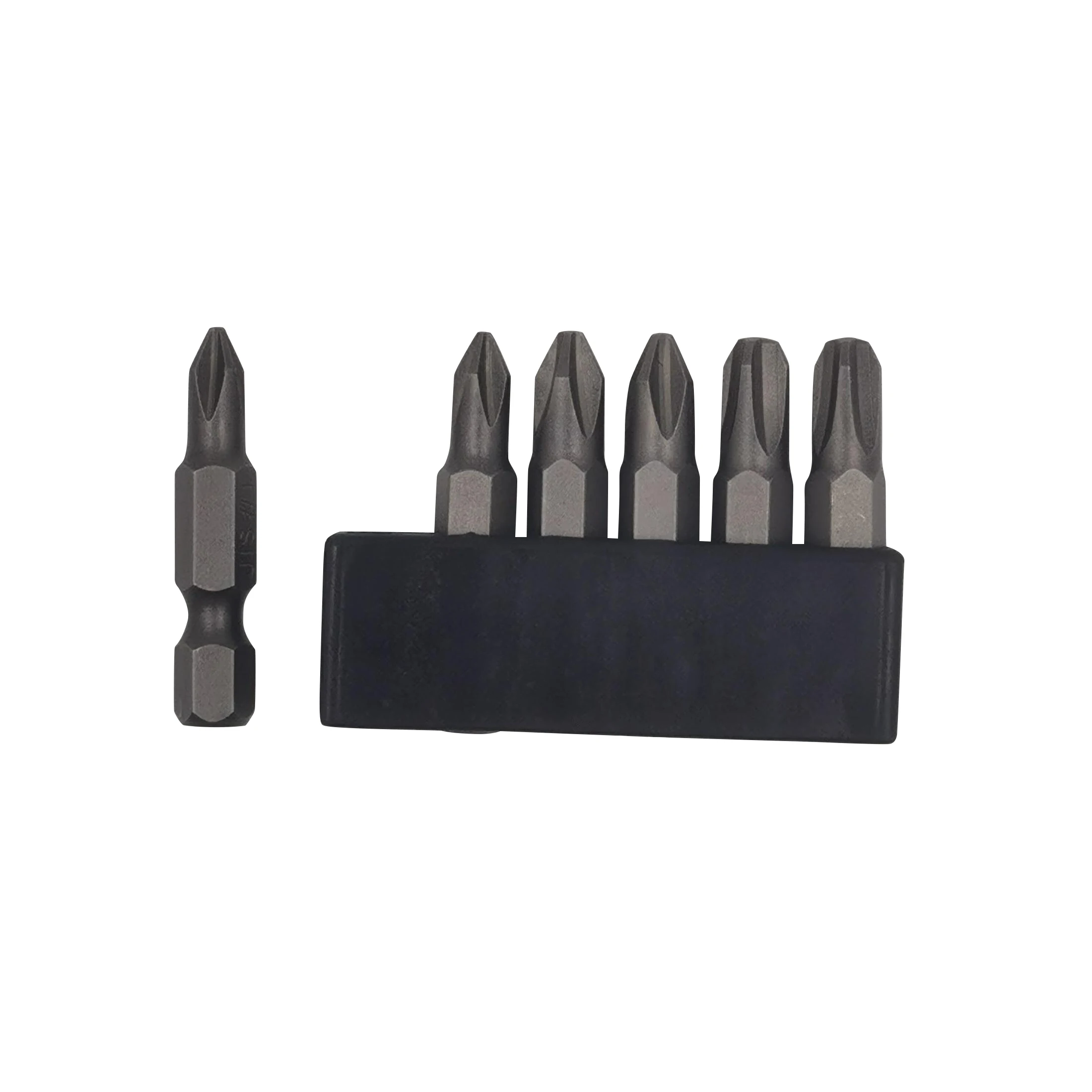 6Pcs 35mm JIS Screwdriver Bit Set with Magnetic Tip, 1/4 Hex Shank, S2 Alloy Steel & 6-Slot Storage Strip – Perfect for Japanese