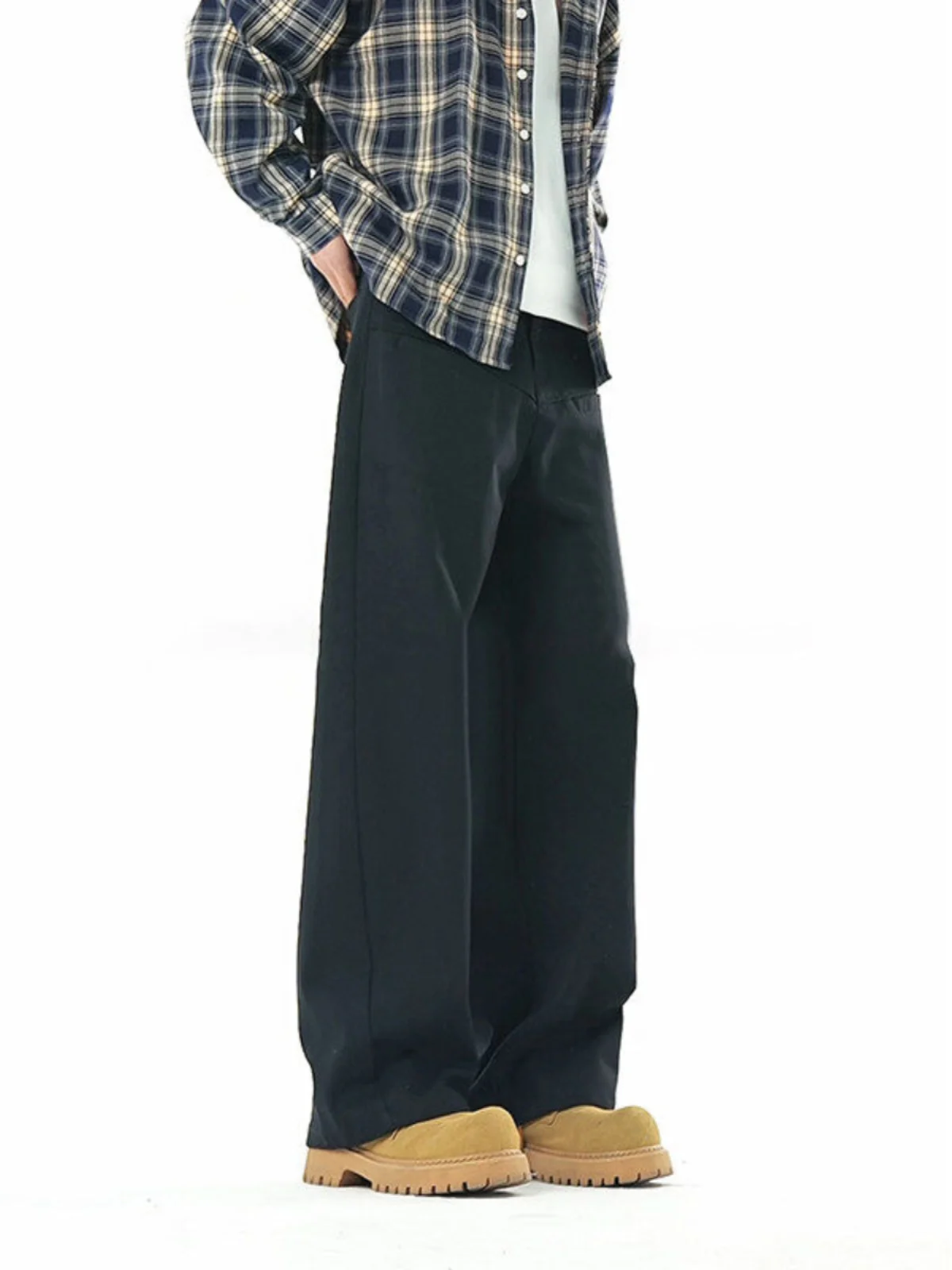 Retro American Bla Work Pants Men's Straight Leg Trendy Teenage Brand Cool Streetwear Spring Autumn Narrow Version Casual P...