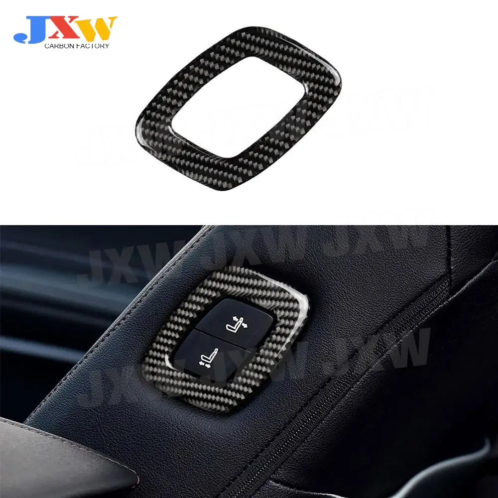 

Carbon Fiber Car Seat Adjustment Switch Button Trim Frame Cover Sticker For Toyota Camry 2018 2019 Interior Accessories