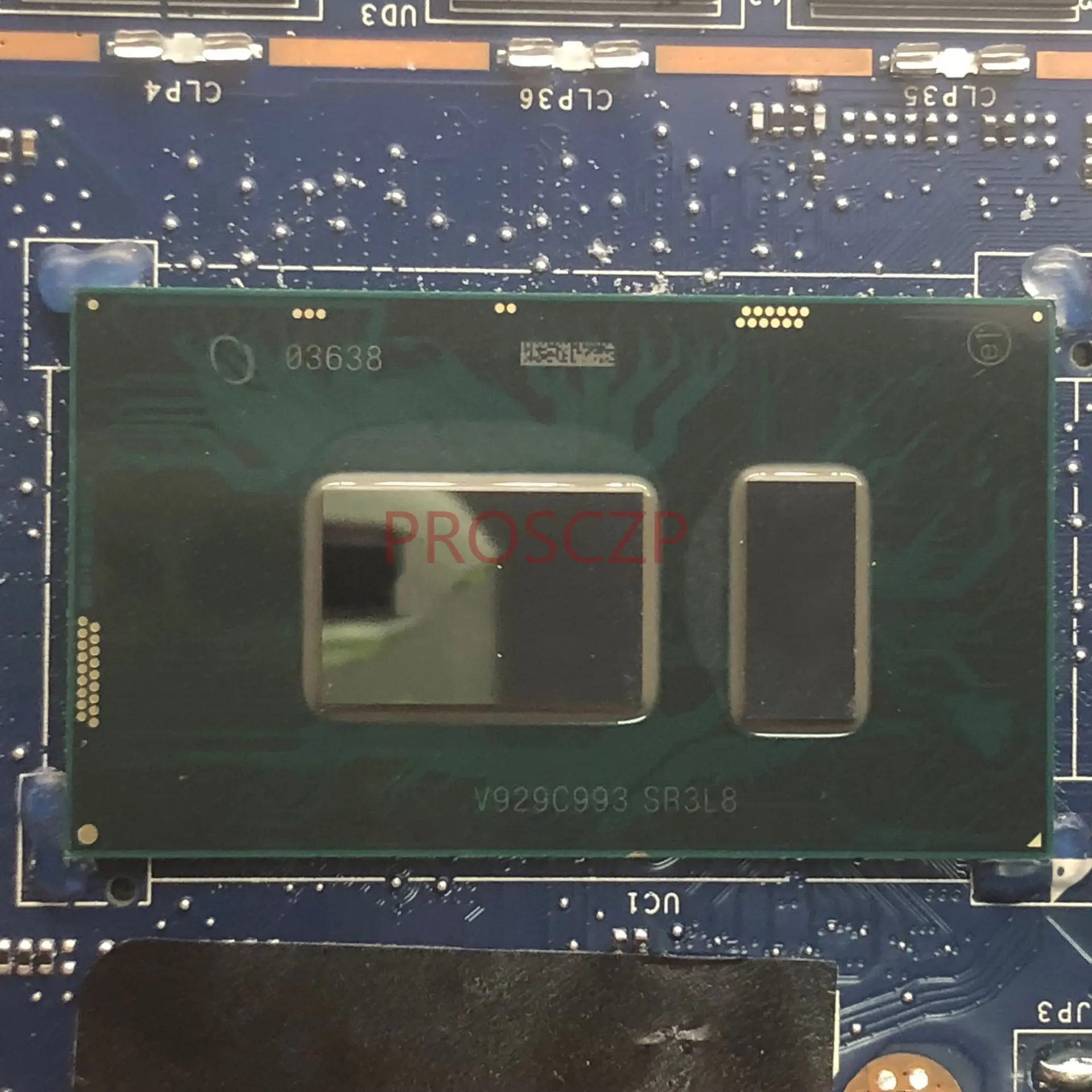 Carte mère 0DJNF8 DJNF8 pour ordinateur portable DELL CN-0DJNF8, avec processeur SRGL0 5490 CPU I3-10110U-1, 18778 testé, fonctionne bien, 100%