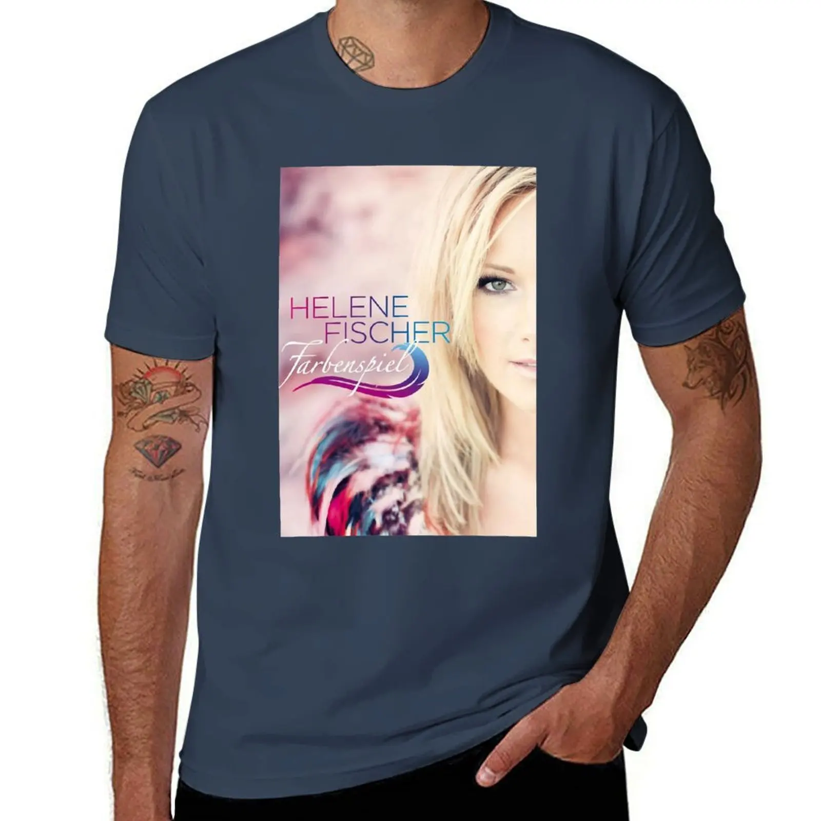 

Day Gift Helene Fischer Cool Gifts T-Shirt Long Lasting Casual T-Shirt