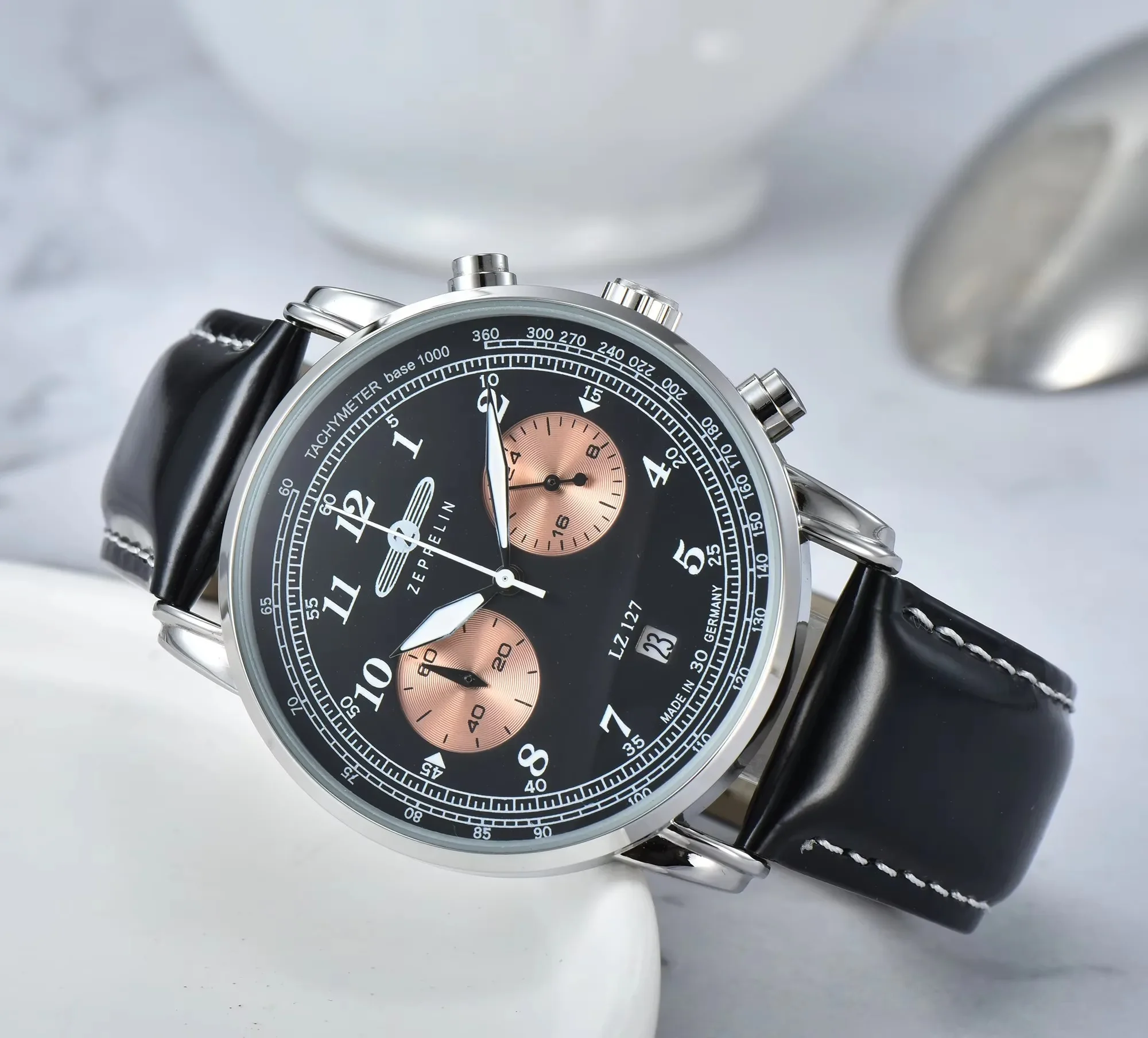 New Fashion Zeppelin Hindenburg Series Quartz Machine Men\'s Retro Business Leisure Men\'s Watch Fashion Watch 2 Colors