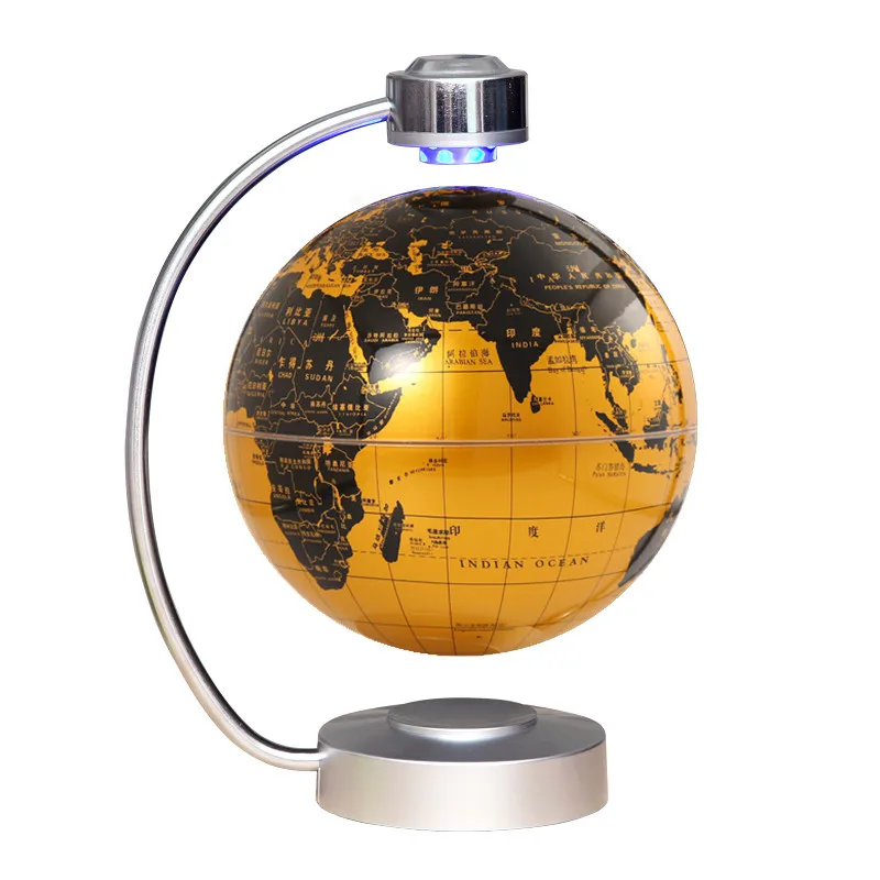 8-Inch large student constellation globe magnetic levitation ornament, suspended rotation touch switch power-off protection crea