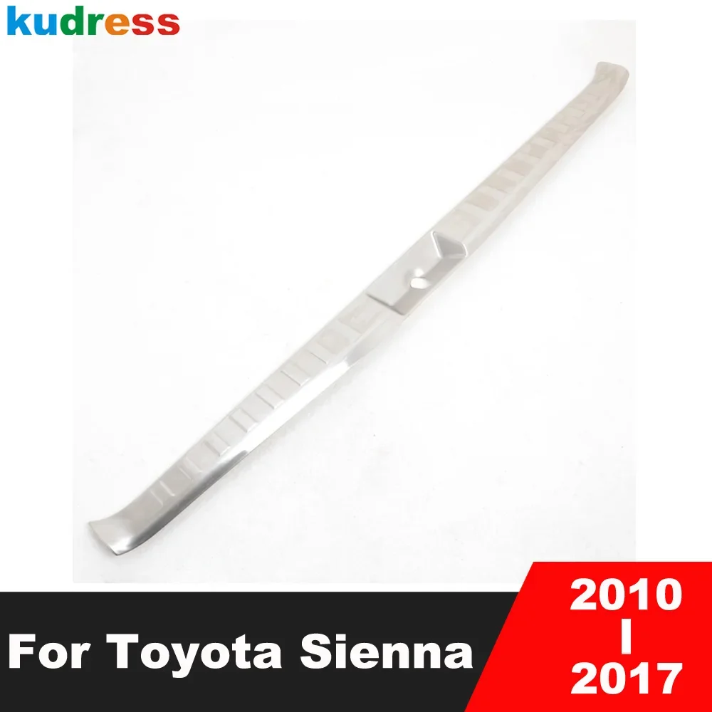 

Накладка на задний бампер багажника для Toyota Sienna 2010-2014 2015 2016 2017, стальная накладка на порог багажника, автомобильные аксессуары