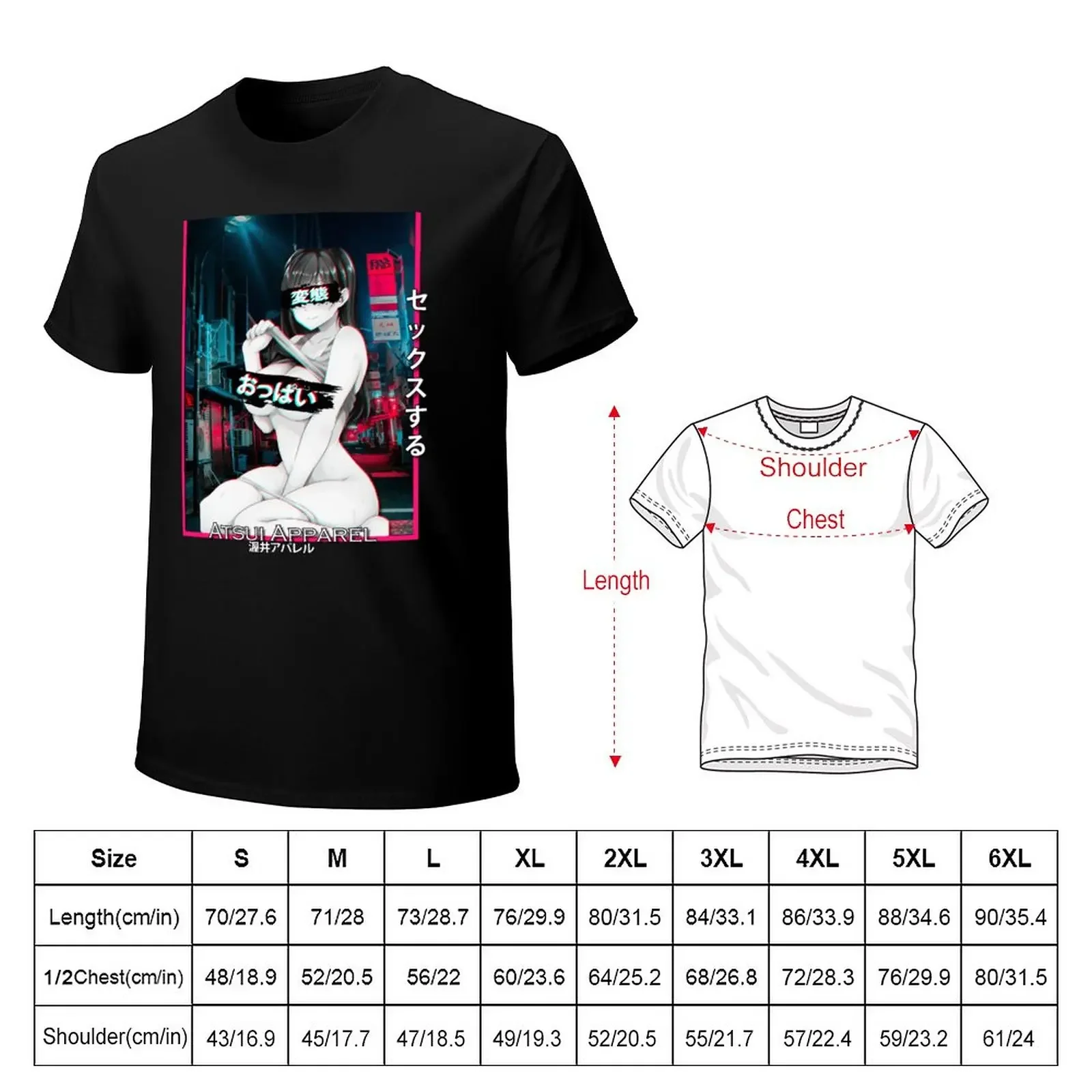 Glitched Lewd Nitta minami, Idol Master Anime girl T-Shirt tops plus sizes mens t shirts pack