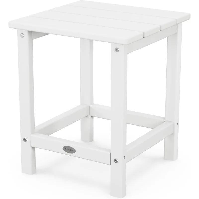 

POLYWOOD ECT18WH Long Island 18" Side Table, White，15"D x 15"W x 18"H