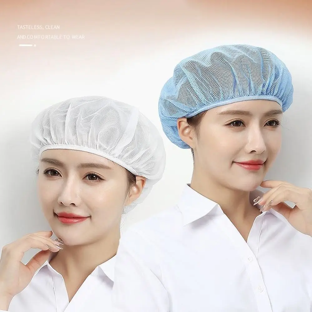 Sanitary Mesh Work Hat Cook Accessories Breathable Work Wear Food Service Cap Hair Nets Chef Hat Hotel Restaurants