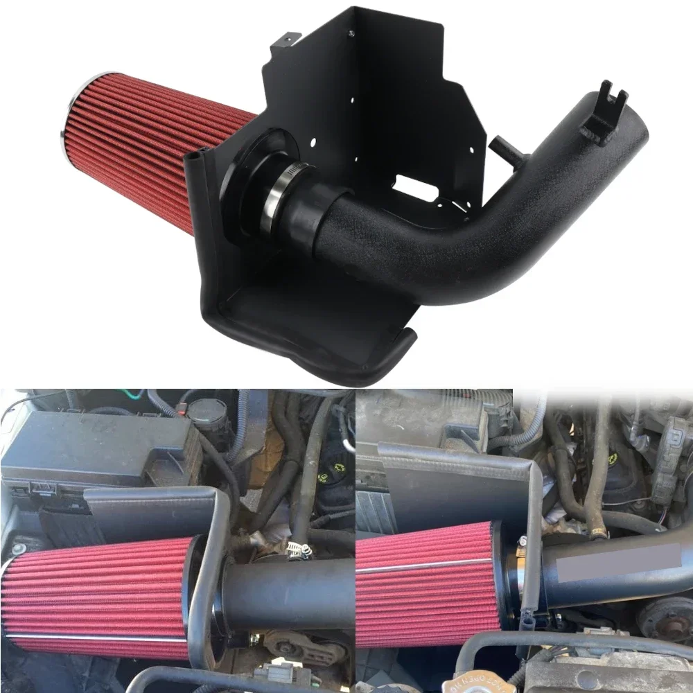 

Cold Air Intake Kit, Red Heat Shield For, 2007 2011 Jeep, Wrangler Jk Utility, 3 8L 2Wd 4Wd 10554