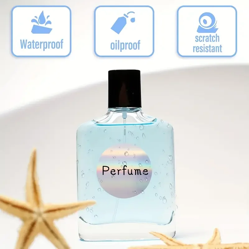 Étiquettes autocollantes thermiques à paillettes arc-en-ciel – Auto-adhésives, imprimables, adaptées aux emballages cadeaux de Noël, les étiquettes de prix et le bricolage