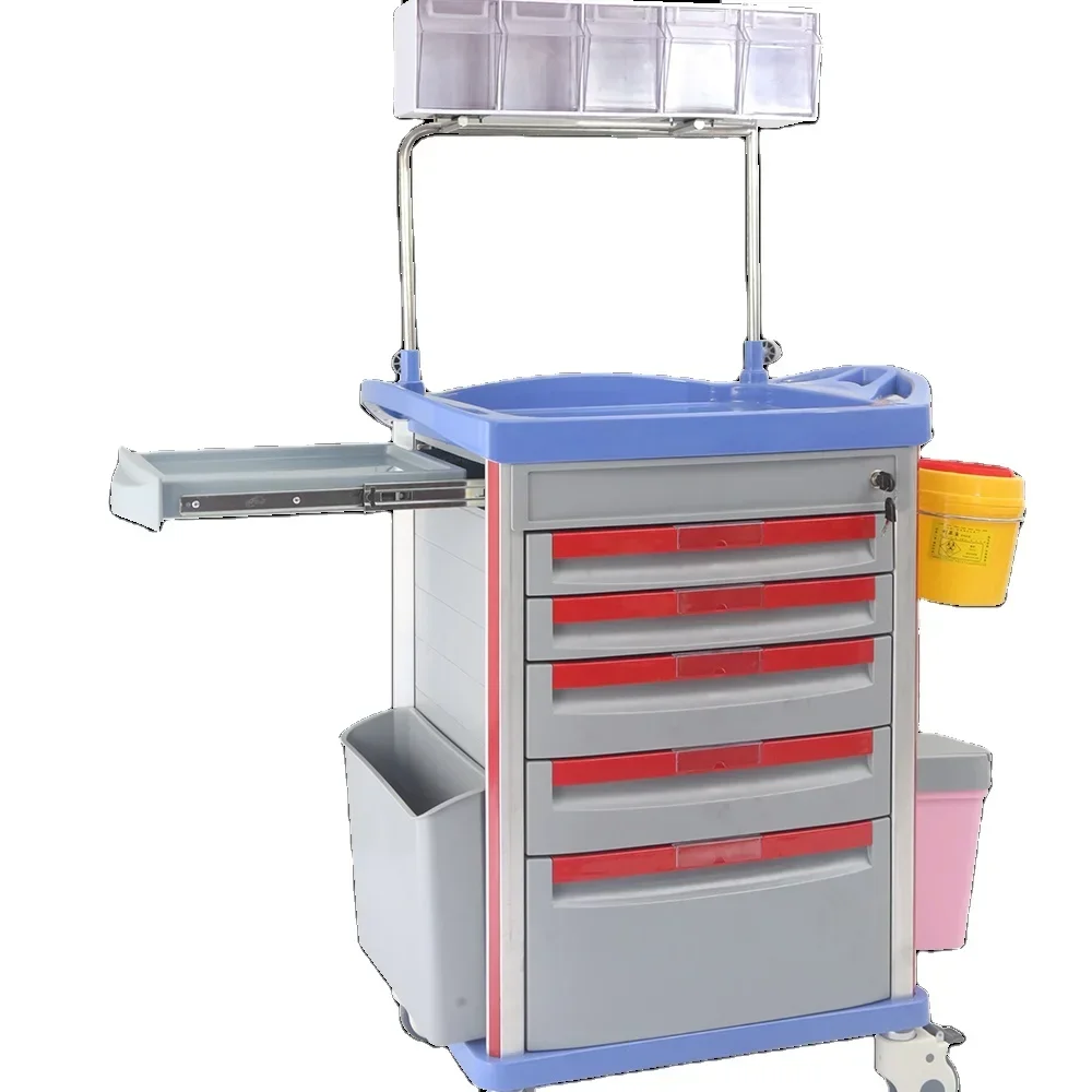 Precio de choque del carro del ABS del carro del hospital de Keling Medical KL-TC004