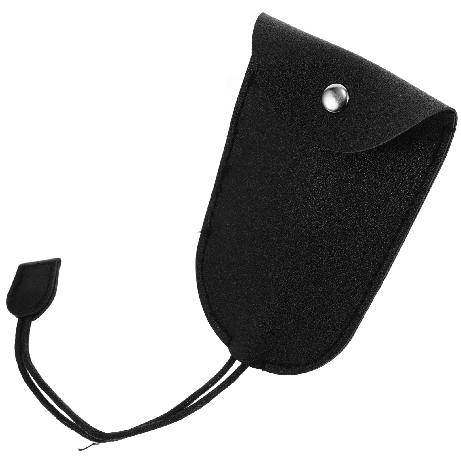 

Car Key Bag Cover Case Holder Soft PU Snap Closure Compact Portable Key Storage Accessory Sleeeve Pocket Protect Design