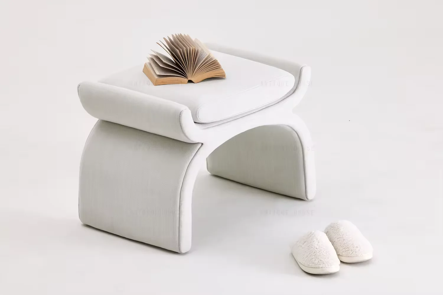 Vintage Design Natural Furniture Handmade Home Living Room Bedroom Fabric Made Stools