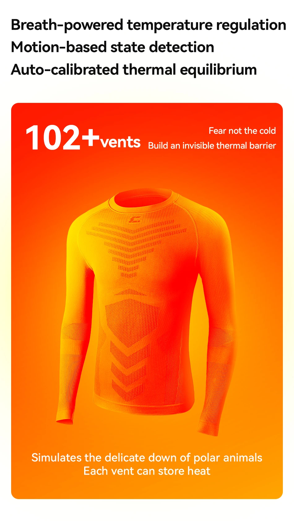 COPOZZ Nahtloses Ski-Thermo-Unterwäsche-Set für Damen und Herren, hochelastisch, Rundhalsausschnitt, schnell trocknend, feuchtigkeitsableitend, Sport-Baselayer, lange Unterhose – Detail 6
