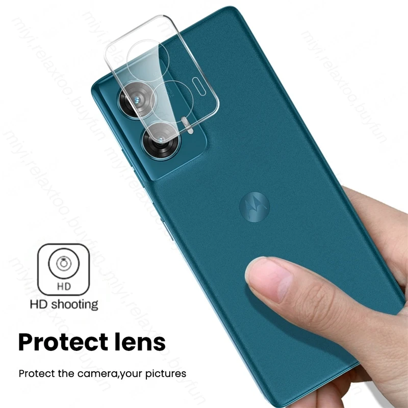 Clear 3D Camera Glass for Motorola Edge 50 Fusion 5G Case Curved Lens Protective Cap on Moto Edge50Fusion Edge50 Fusion 50Fusion