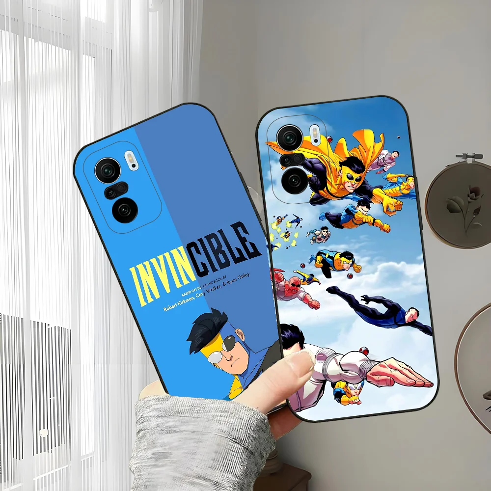 

Cool I-InvincibleS Comic Phone Case For Xiaomi 11 Redmi Note 11 5G 8T 9A 9 10T Note8Pro Note9 12SUltra Black Case