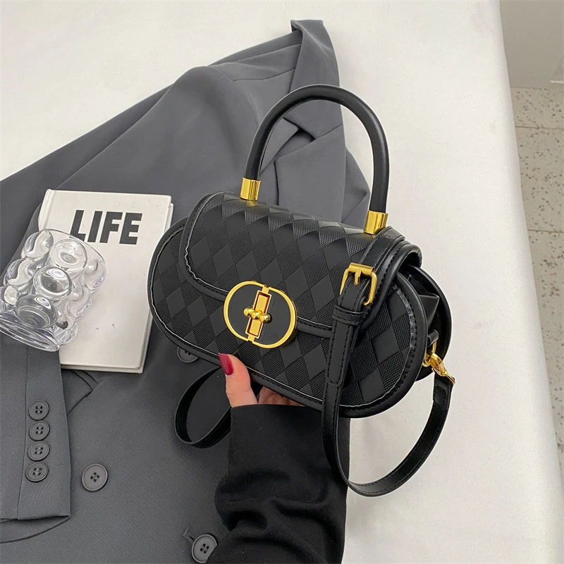 

New Style Trendy Women's Bag - French Niche Crossbody High-End Exquisite European American Sweet Retro Bag