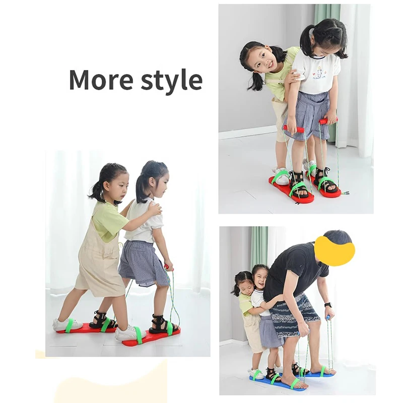 Kindergarten outdoor 2-person game shoes, toys, outdoor activities, hand and foot synergy board, sensory balance board for child