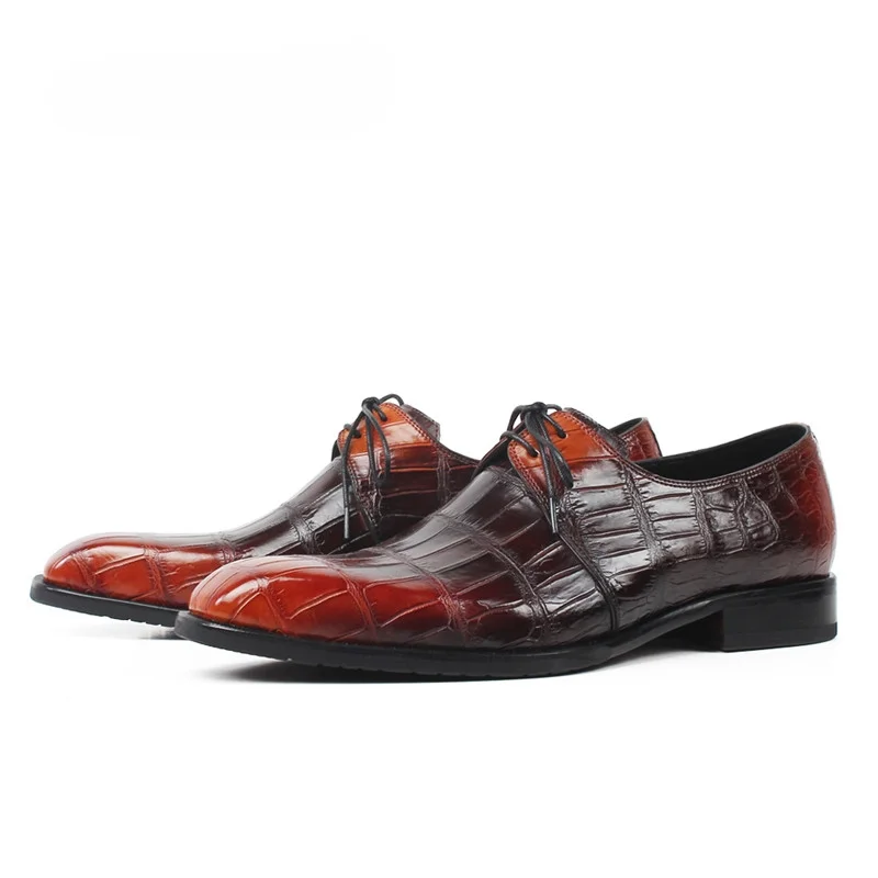 

Crocodile Leather Men dress shoes Men's Derby Shoes - Durable, Comfortable, Breathable & Stylish