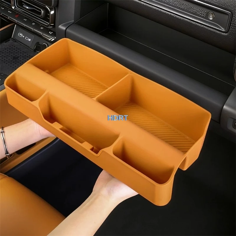 For GWM Haval Raptor V7 2026 + Front Passenger Storage Box Dust Proof Pad Car Dashboard Container Organizer Cover Accessories