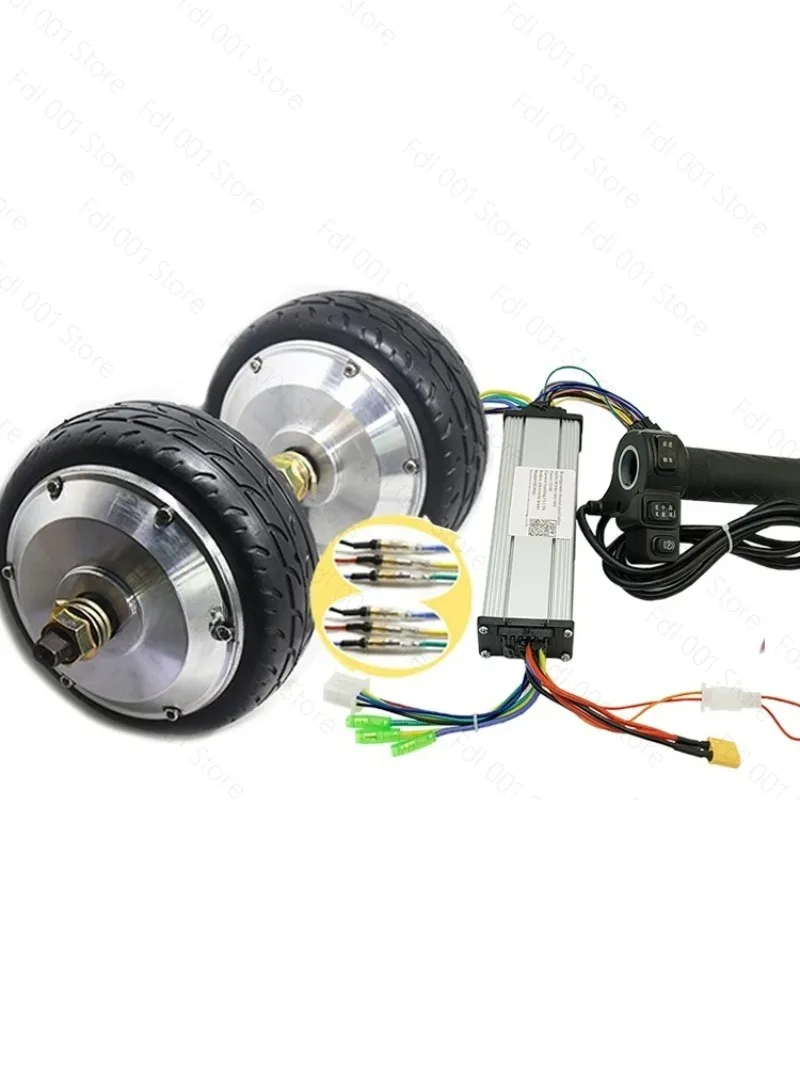 156 toothed deceleration motor DC brushless wheel hub speed regulation 6 inch low speed large torque track medical dining car