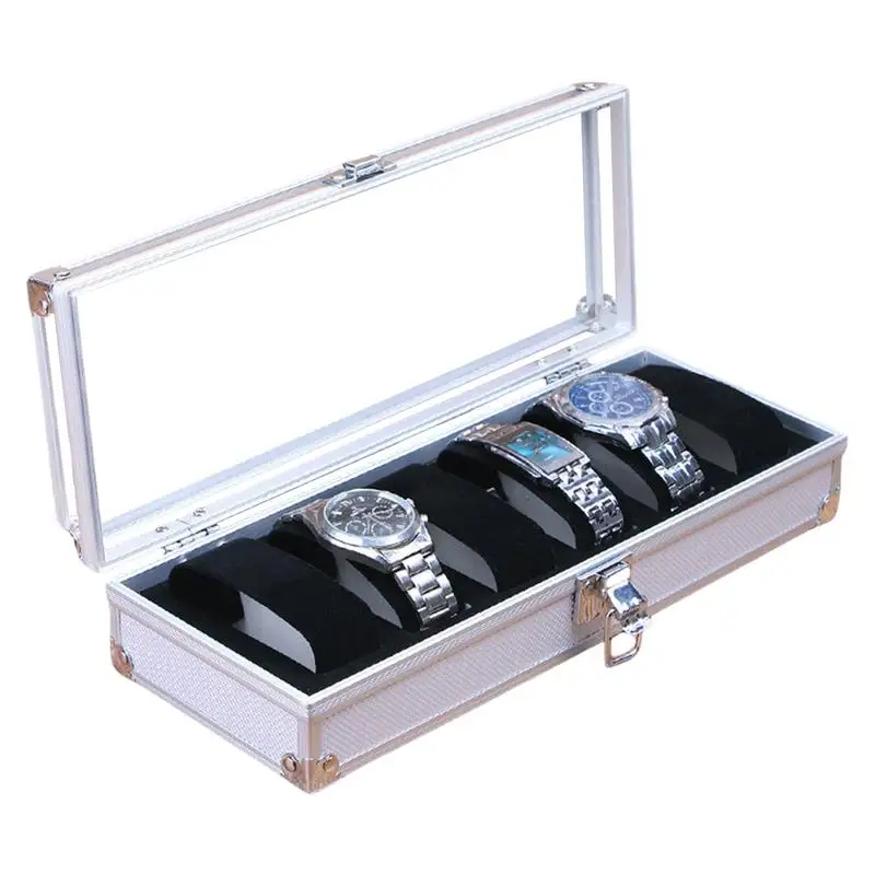 Watch Holder Organizer For Men Large Capacity Watch Display Box Mens Watch Box Clear Lid Hard Case Storage Box Watch Storage