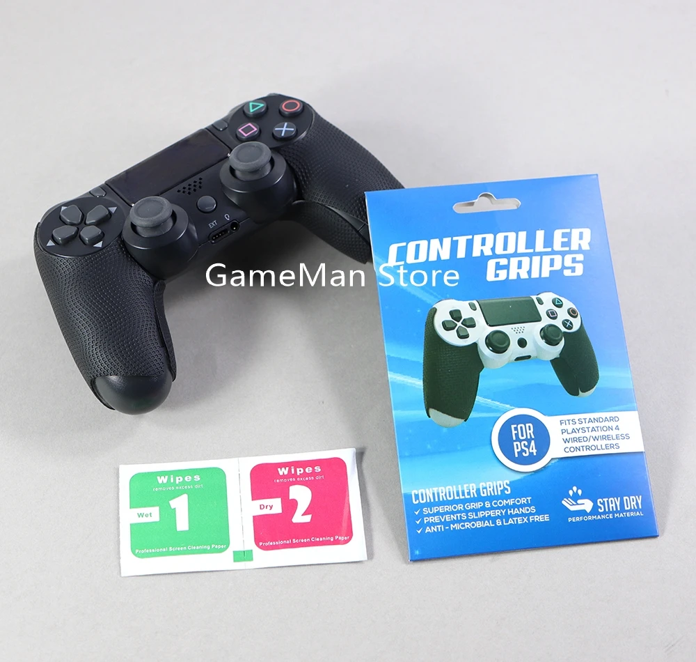 1 مجموعة يمنع زلق الأيدي المضادة للميكروبات اللاتكس الحرة ل PS4 PS5 تحكم القبضات عصا التحكم الحبار قبضة اليد SquidGrip ملصق #4