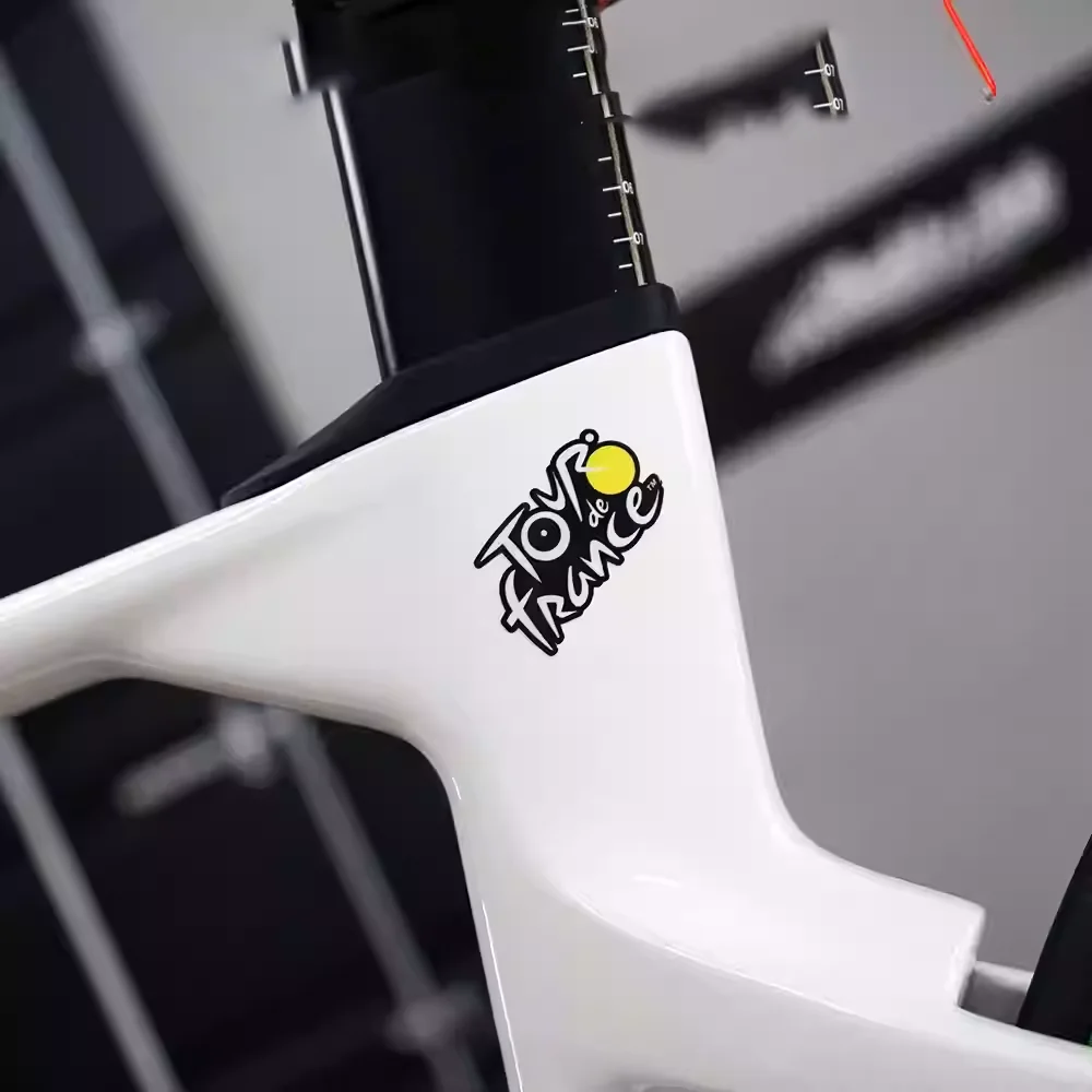 2x Car Stickers Suitable for Tour De France Bike Bicycle Racing Cycling Road Bike Body T Upper Tube Applique Body Tape