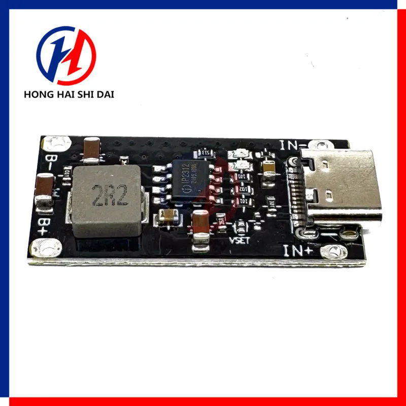 Type C USB Input High Current 3A Polymer Ternary Lithium Battery Quick Fast Charging Board IP2312 CC/CV Mode 5V To 4.2V