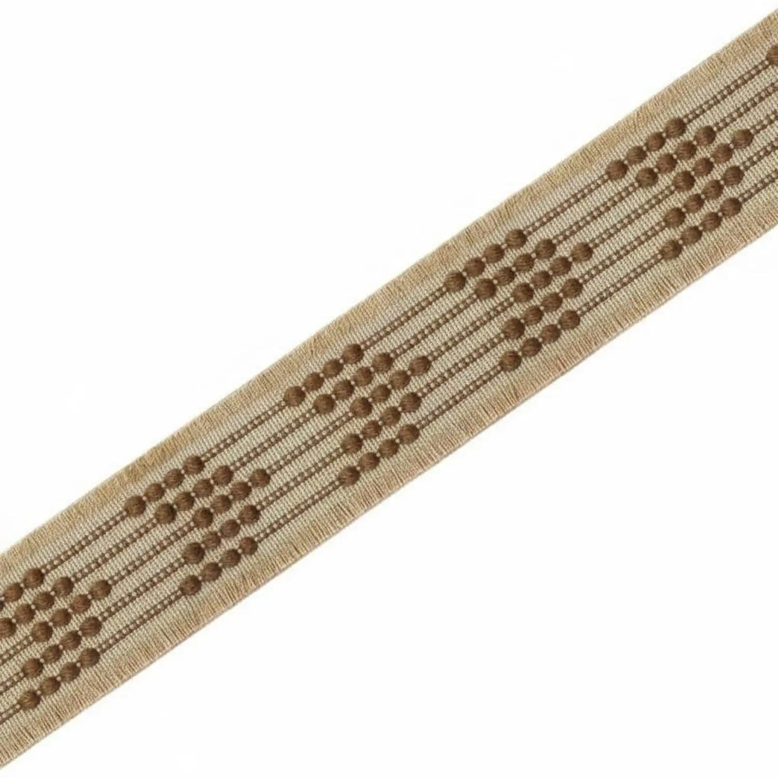 Curtain Trim Border Fringed Ribbon Jacquard Weave Tape for Sofa Edge Cushion Decor Home Sewing Craft High Quality Fabric
