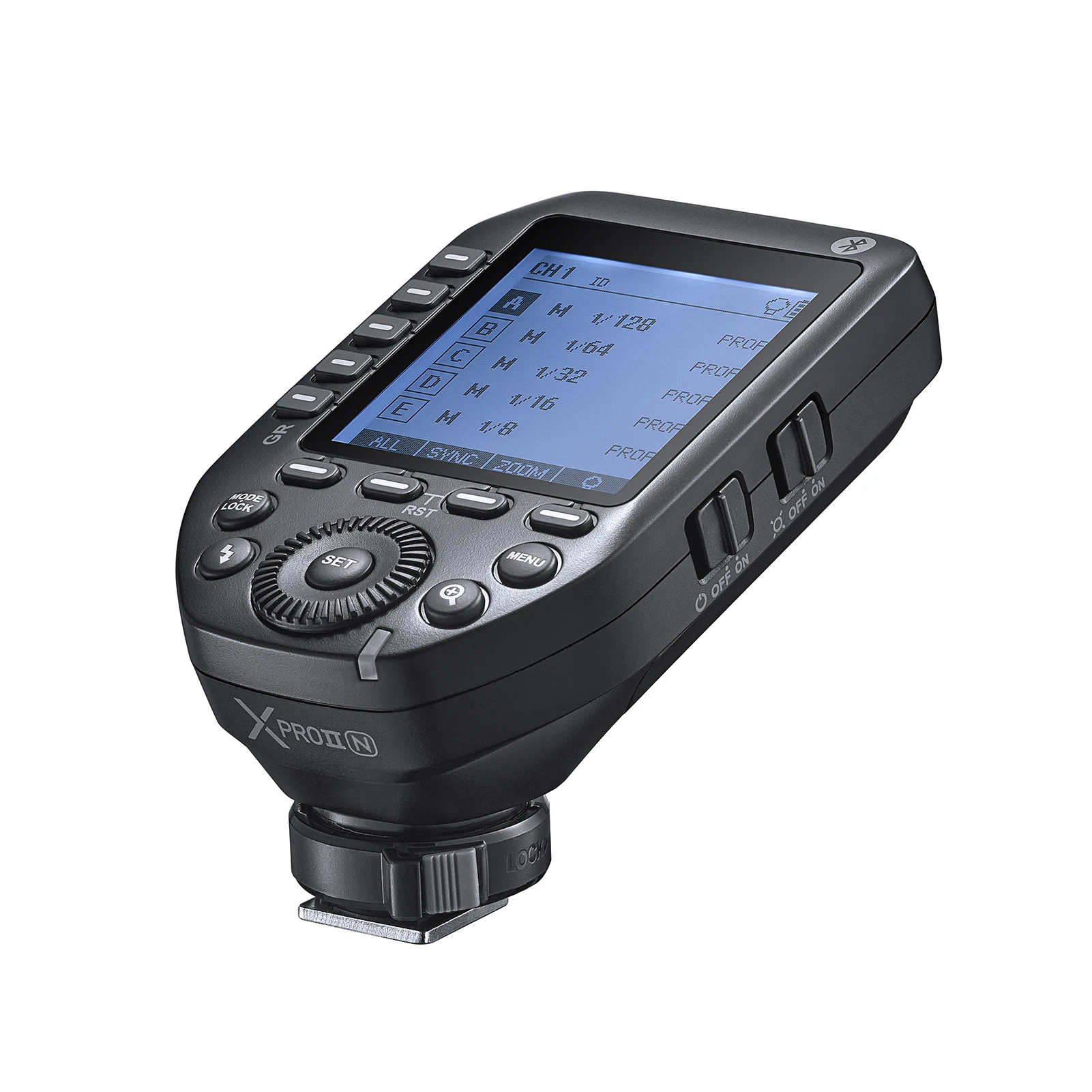 

Godox XPROII-S 2.4G Wireless Flash Trigger Transmitter TTL Autoflash 1/8000s HSS Large LCD Screen 32 Channels 16 Groups