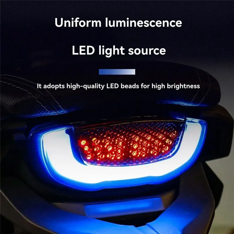 AEE5-Motorcycle Led Taillight Turn Signal Light Brake Light Flowing Light For Honda Cb650r Light
