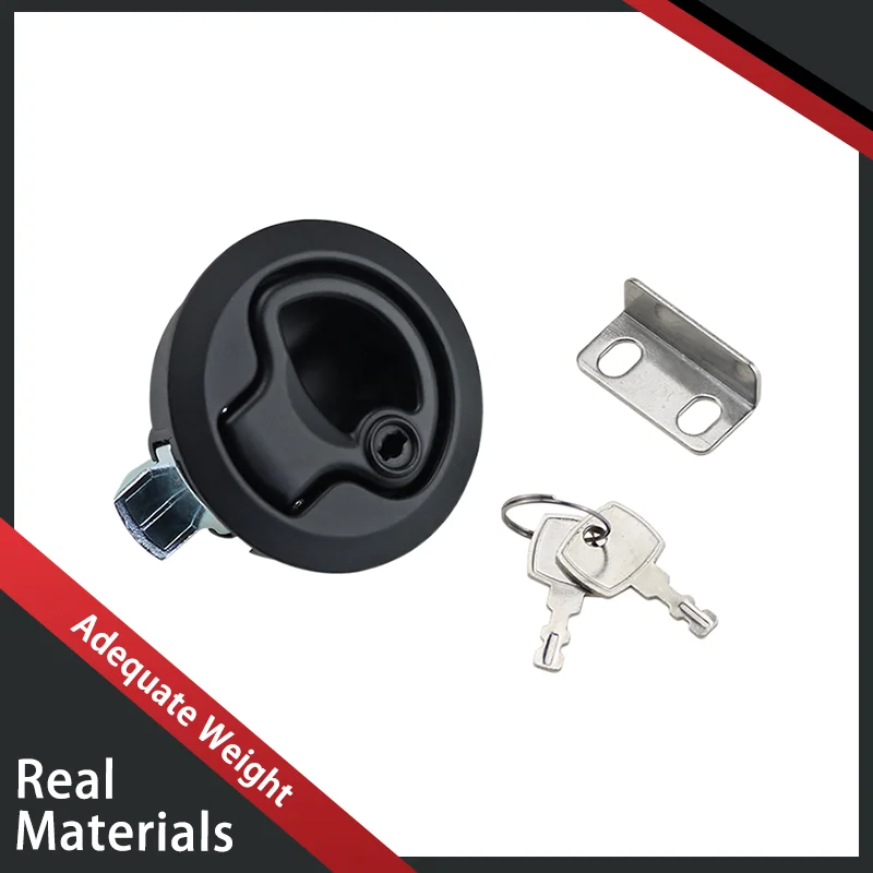 (3pcs) Embedded Panel Lock Anti-Collision Lock Switch Made Of Zinc Alloy For Industrial Distribution Box Control