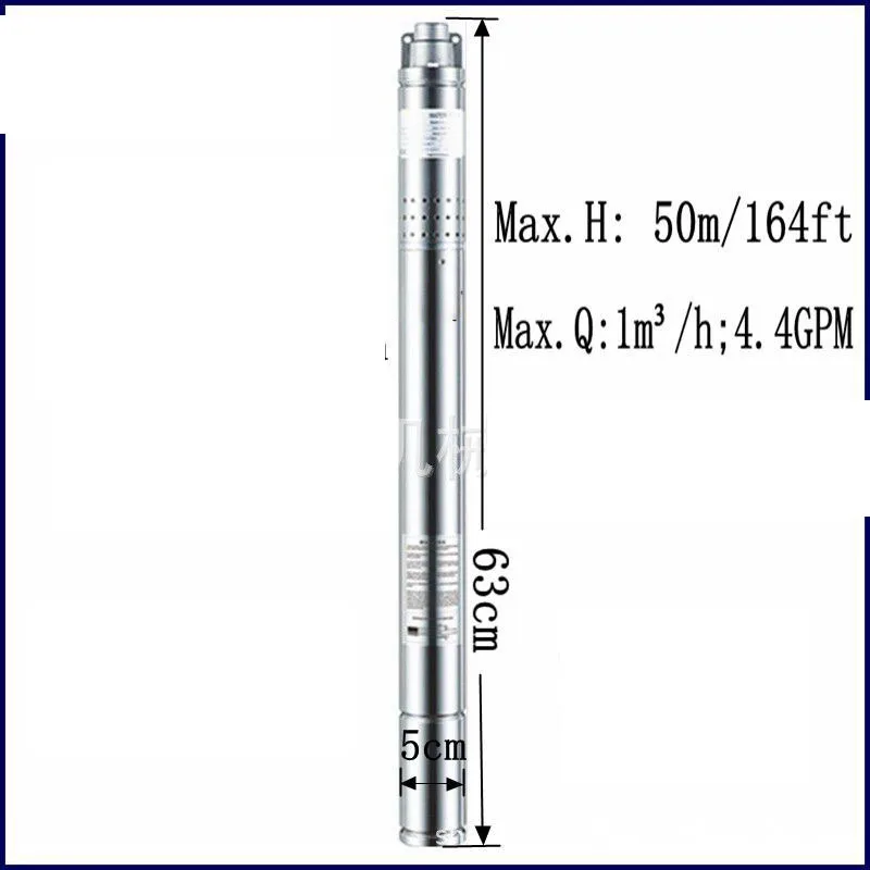 

Дешевый2-дюймовый водяной насос диаметром 50 мм, погружной насос скважиной с корпусом насоса из нержавеющей стали 304, погружной насос для глубокой скважины