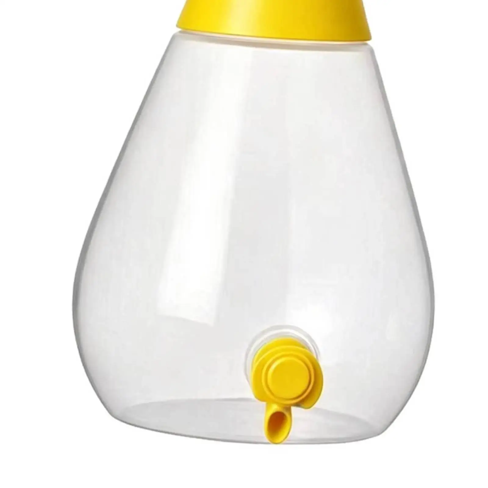 Household Drink Dispenser with Spigot for Dining Table Clear 4000ml Container with Big Handle for Cold Water Homemade Juice Beer