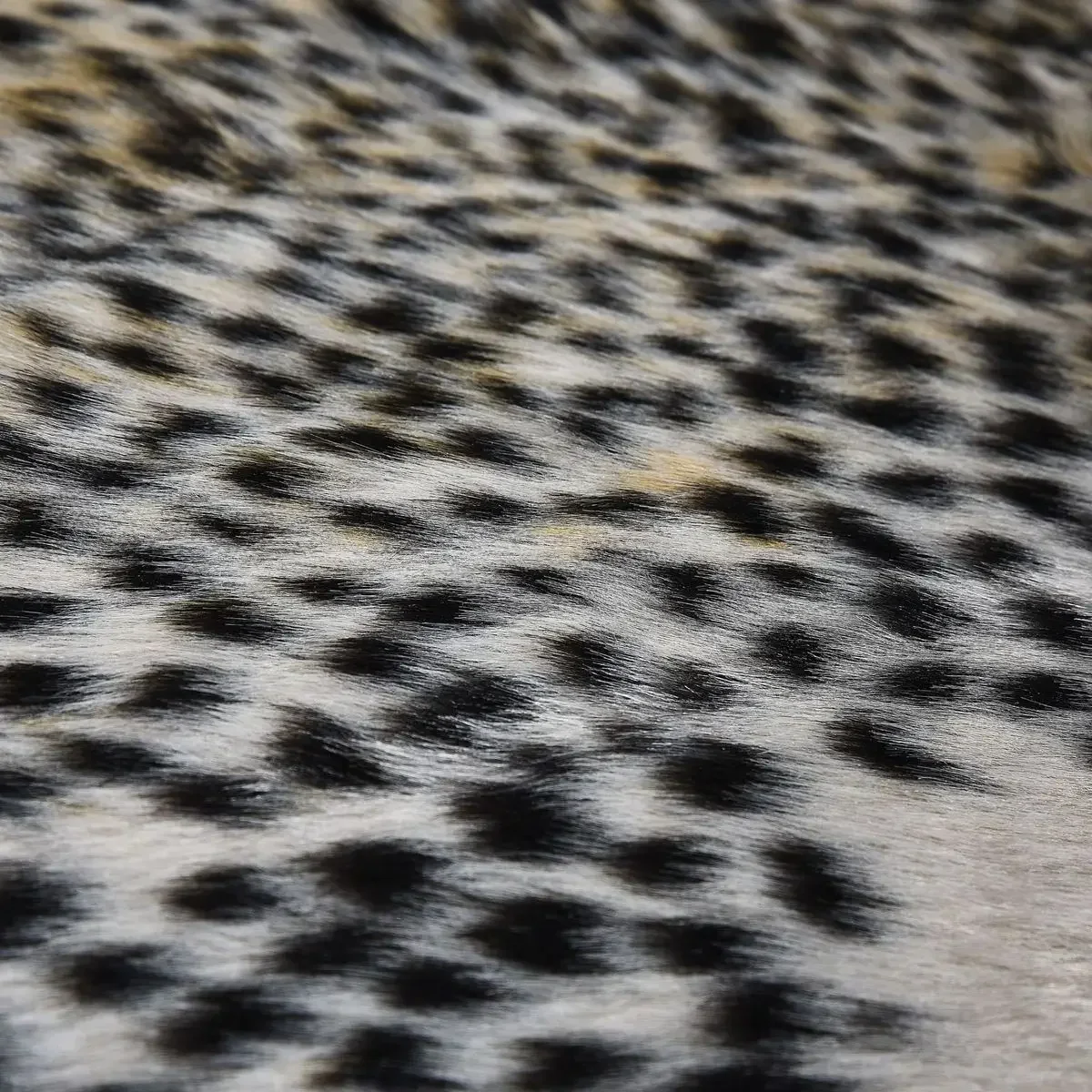 Alfombra con estampado de leopardo, alfombra de piel de vaca sintética, alfombra peluda con estampado de animales para decoración para sala de