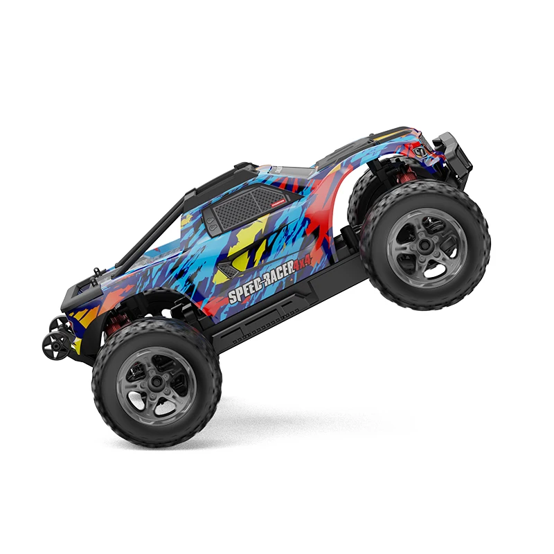 

KF10 RC Car 1/10 Scale Brushless Truck 50KM/H Off-Road Vehicle 80M Remote Control Distance with LED Light for Kid Gift