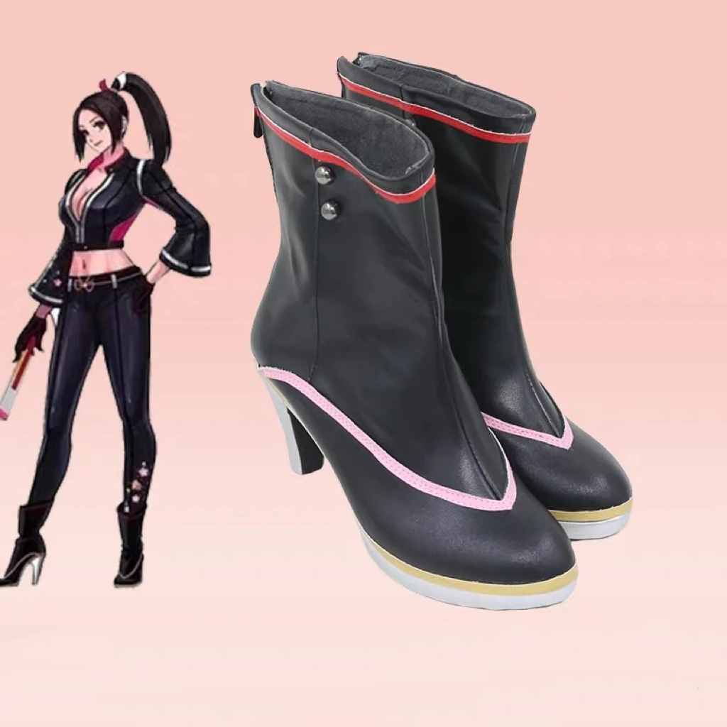 Mai Shiranui Cosplay Fantasie Schoenen Laarzen Vechtspel FF Wolven Stad Schoenen Vermomming Vrouwen Rollenspel Fantasia Party Schoenen