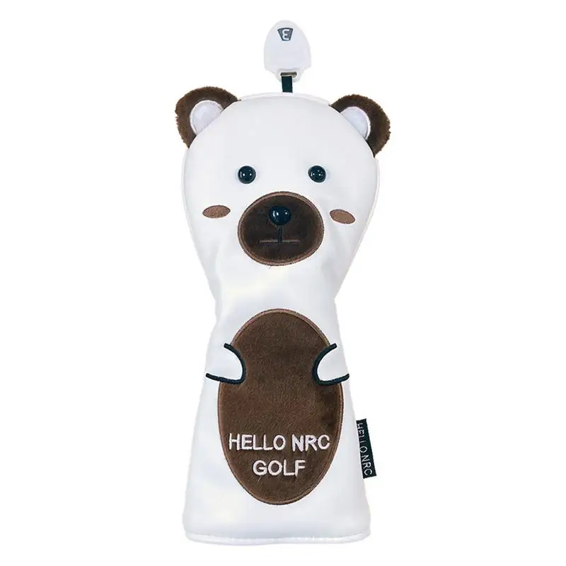 Bear Golf Club Covers Bear Design Driver Fairway Woods Head Covers Woods Head Covers Wood Golf Headcover Golf Club Headcover