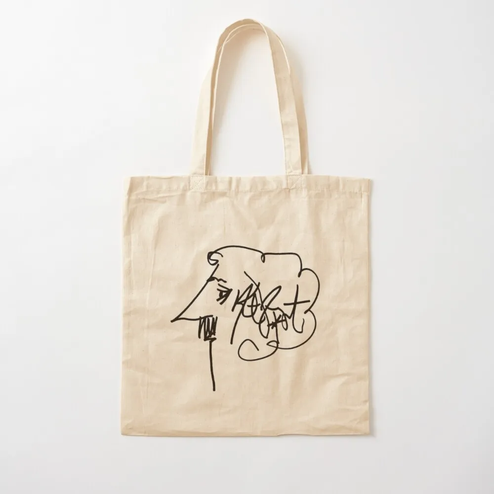 Kurt Vonnegut Signature Tote Bag Women's handbag free delivery bags Shopper bag shopper bag woman