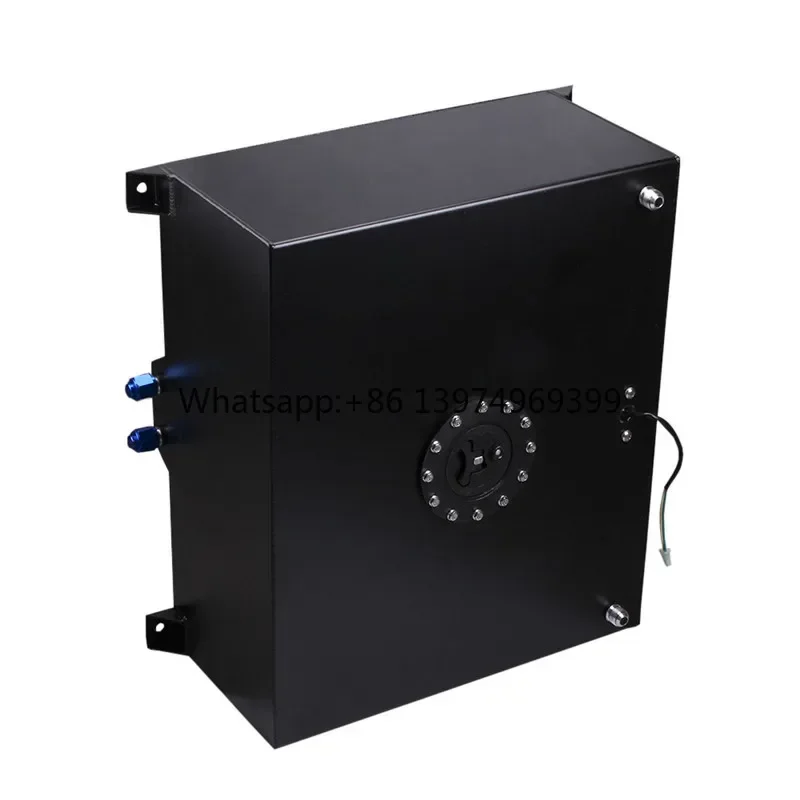 10L 20L 40L 60L 68L 76L 80L Aluminium Fuel Surge tank Cap Fuel Cell Oil Catch Can Baffled with Sensor Foam Inside
