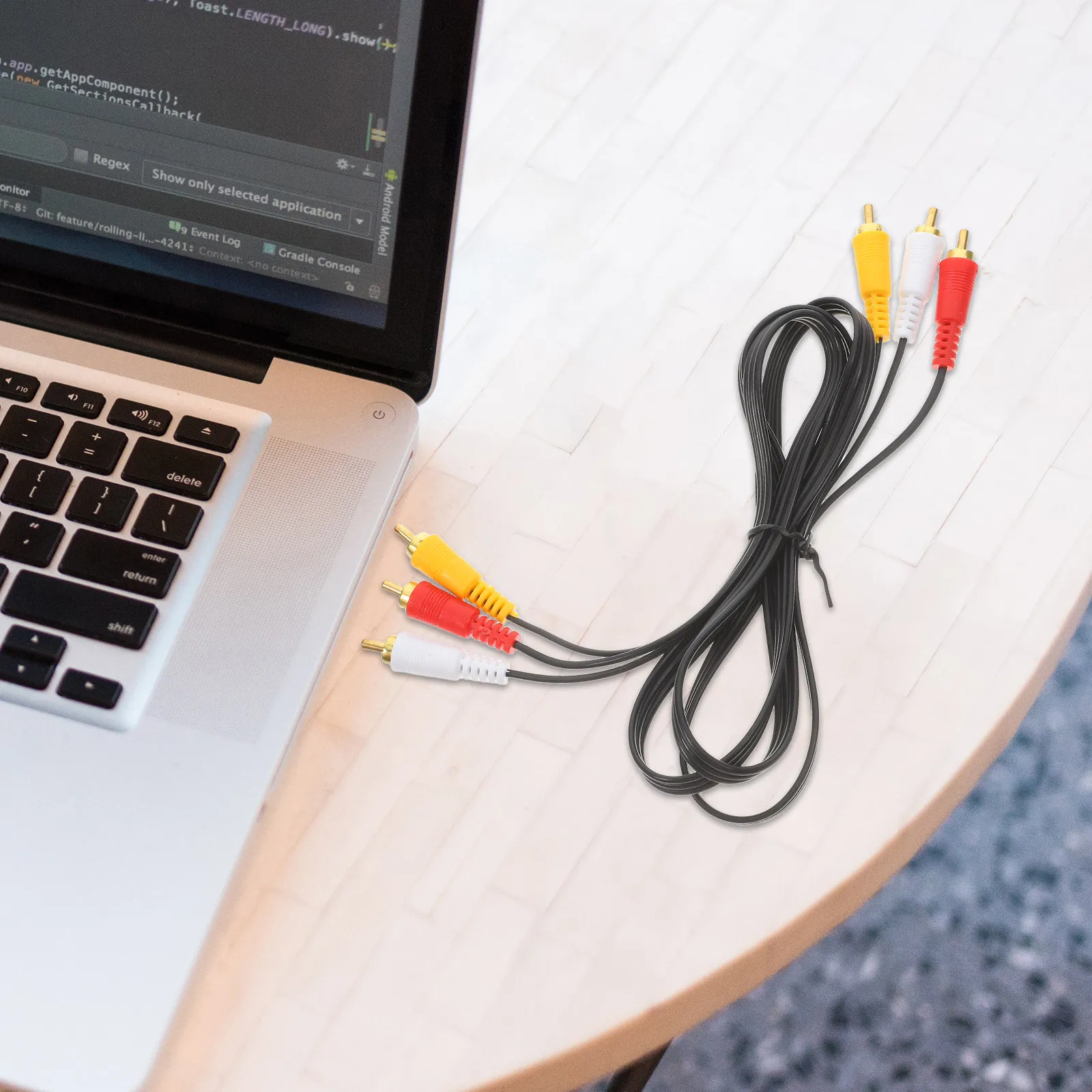 AV Audio Video Cable 3 Pairs 1 5 Meter Red White Yellow Gold Plated Connectors Soft PVC for TV Speaker