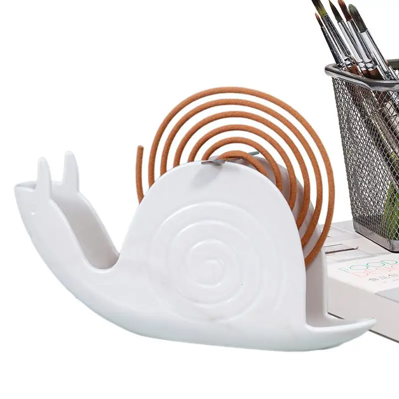 Incense Holder Coil Vertical Support Base Snail-shaped Animal Incense Coil Holder Rack Indoor Fireproof Incense Holder For Home