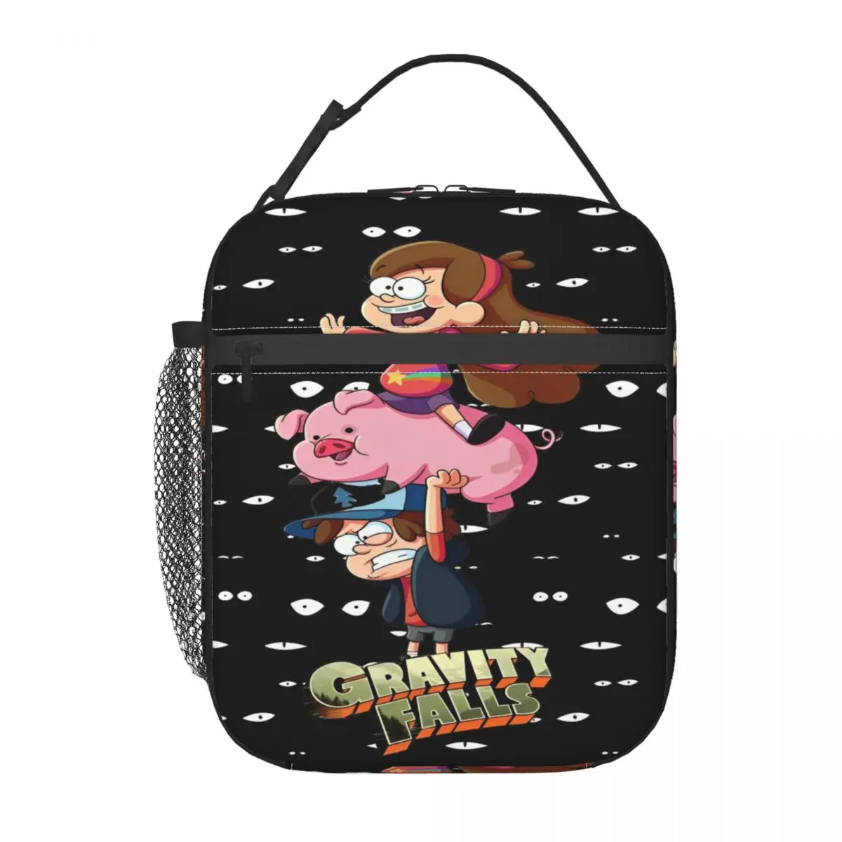 Gravity Falls Lunch Bag Portable Lunch Box Men Picnic Custom Cooler Bag Kawaii Oxford Thermal Tote Handbags