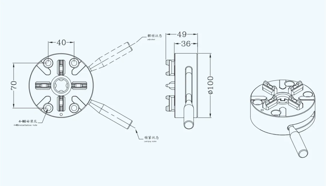 

HPEDM Precision Round Manual Chuck for WEDM EDM Machining Click to Zoom in EROWA-M100