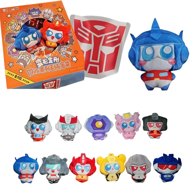 

Reesee Transformers Original Blind Bag Serie Plush Pendant Optimus Prime Megatron Trendy Anime Doll Ornamental Pendant Toys Gift