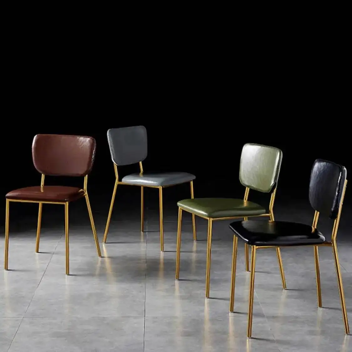 

Design Nordic Lounge Dining Chairs Accent Modern Golden Bedroom Kitchen Dining Room Chairs Designer Ratan Library Furniture