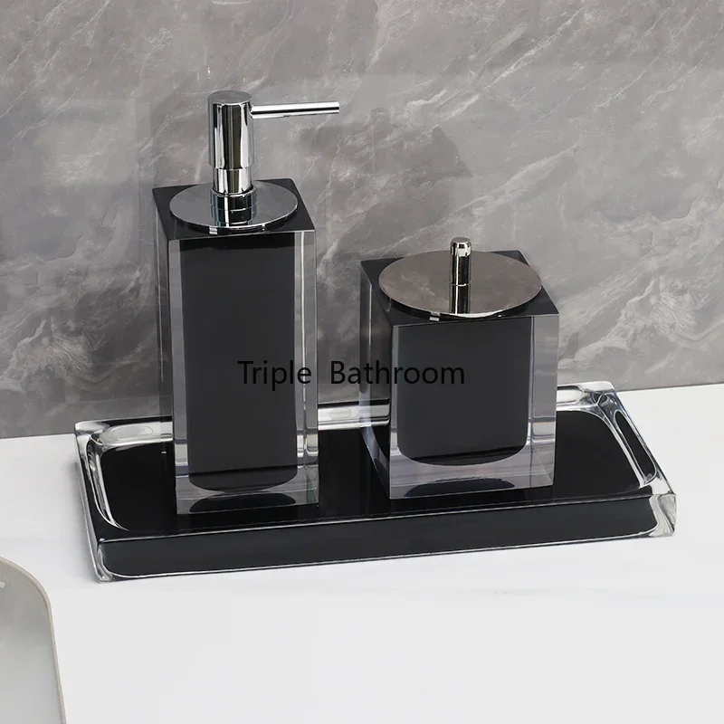 Bathroom toiletries Hand sanitizer bottle Press type lotion bottle Bathroom accessories Jewelry storage tray Cotton swab box