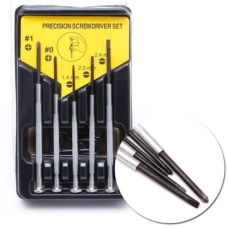 5Pcs/Set Precision Screwdriver set watch repairt Micro Jewelers Mini Watchmakers hand Tools M12 dropshipping