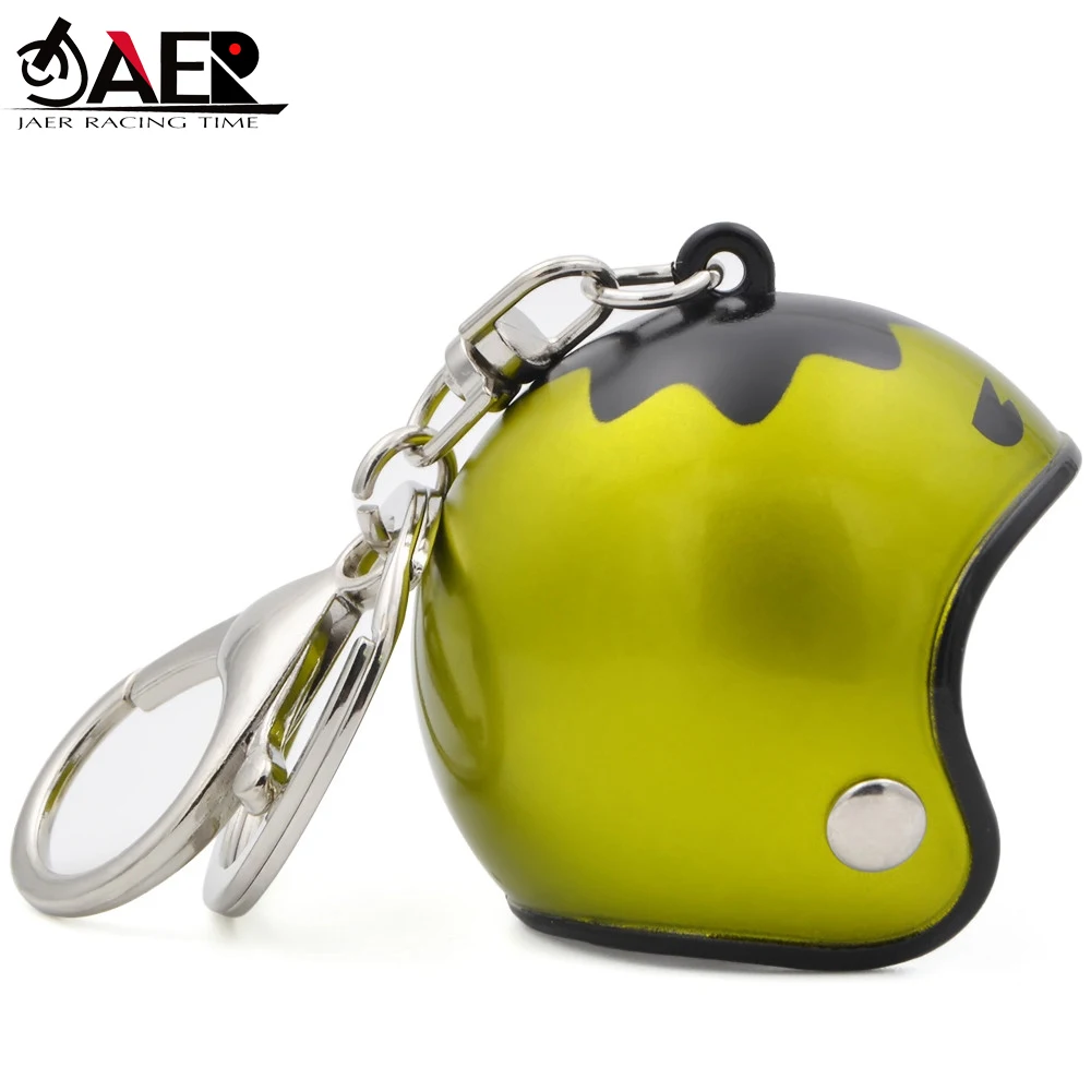 Motorcycle Key chain Cute Safety Helmet Hat Knight Hat Car Keychain BagKey Ring