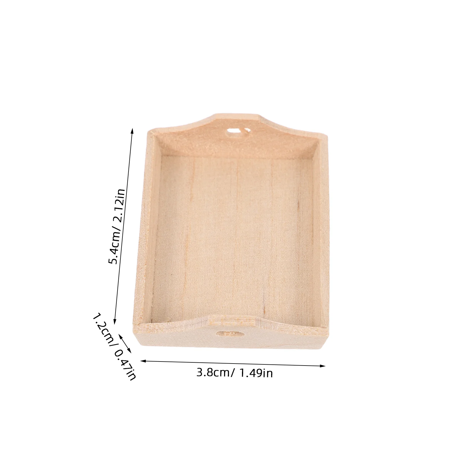 Mini Houten Broodbakje Keukenaccessoire voor Poppenhuis Decor Kinderen Fantasiespelset Beukenmateriaal Veilig Lichtgewicht Niet-kromtrekkend